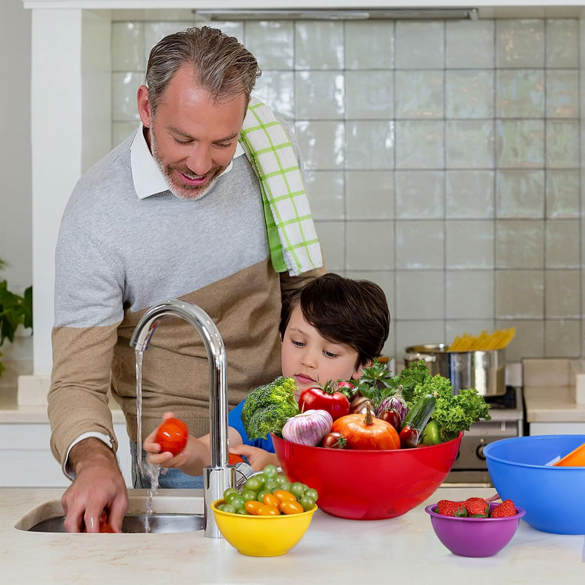 Purilite Select Plastic Mixing Bowl Set - PuriLite