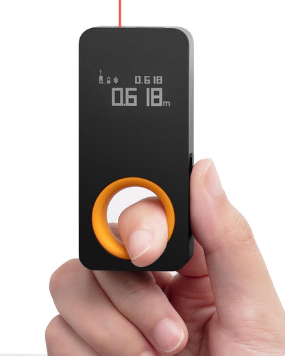 Pocket Laser Measuring Tool 98 ft Digital Distance Meter, USB-C Rechargeable Mini Laser Tape Measure with OLED Display and Multi-Unit Conversion - PuriLite