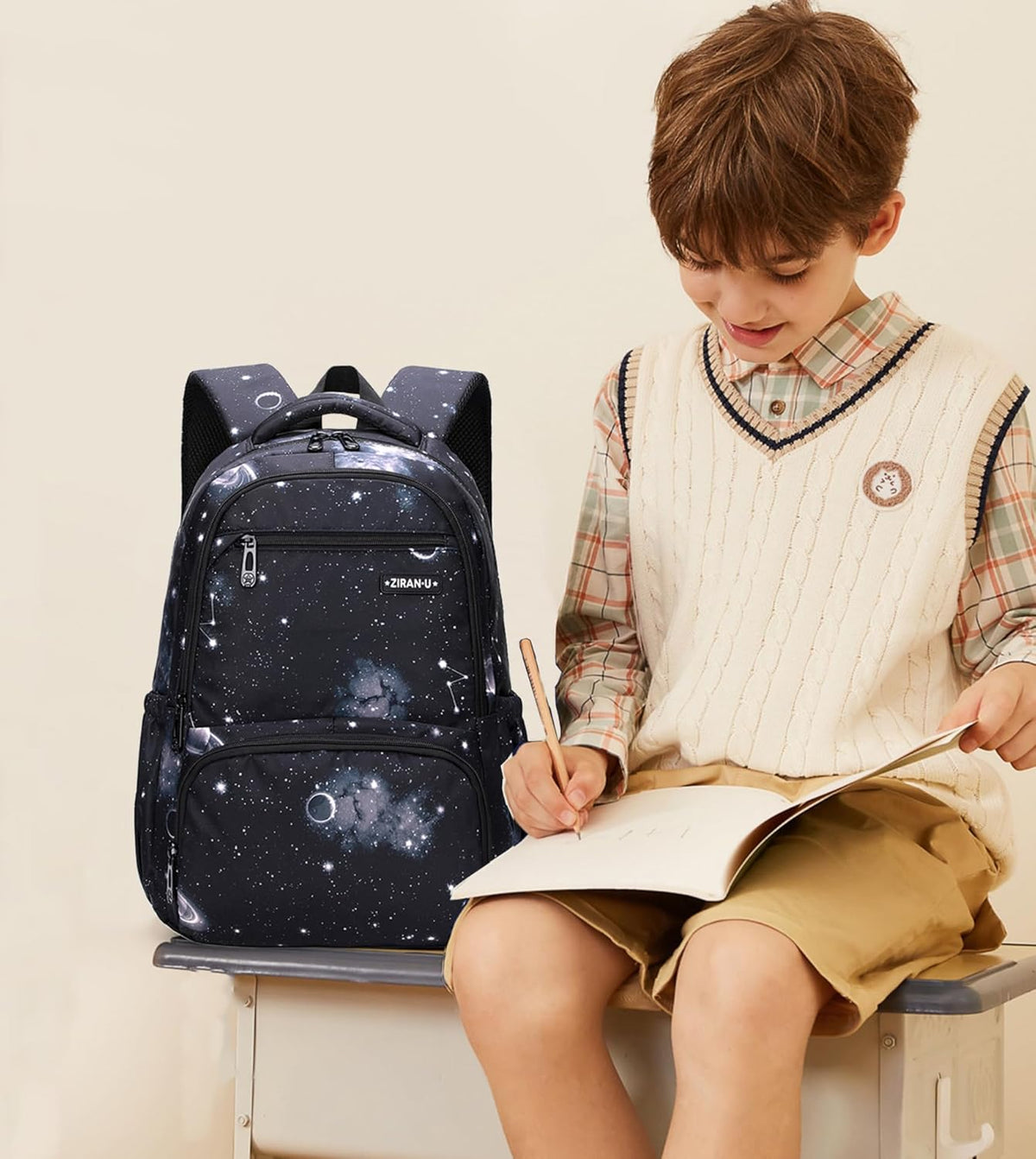 Kids Backpack for Boys Girls Nylon Elementary School Bags Durable Children Bookbags Casual Travel Back Pack - PuriLite