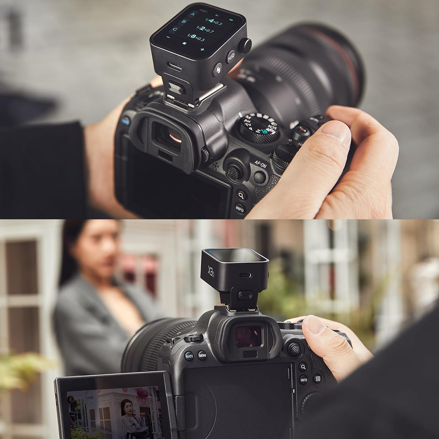 Godox X3-F X3F X3 F Touchscreen TTL Wireless Flash Trigger for Fuji, 2.4GHz Wireless, High Speed Sync, OLED Screen Adjustable Brightness TTL Speedlight Transmitter for Fujifilm Cameras (Autoflash) - PuriLite