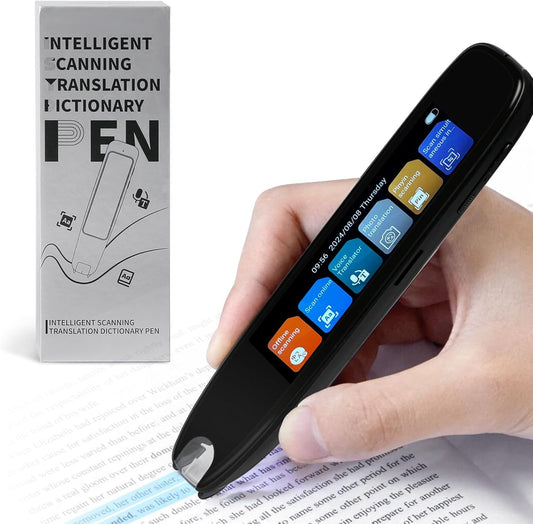 Scan Translation Pen with Camera, 142 Languages Two-Way Instant Translator Pen for Voice, Text, Photo, Offline Online Translation for Business Learning Travel, OCR Digital Reading Pen for Dyslexia - PuriLite