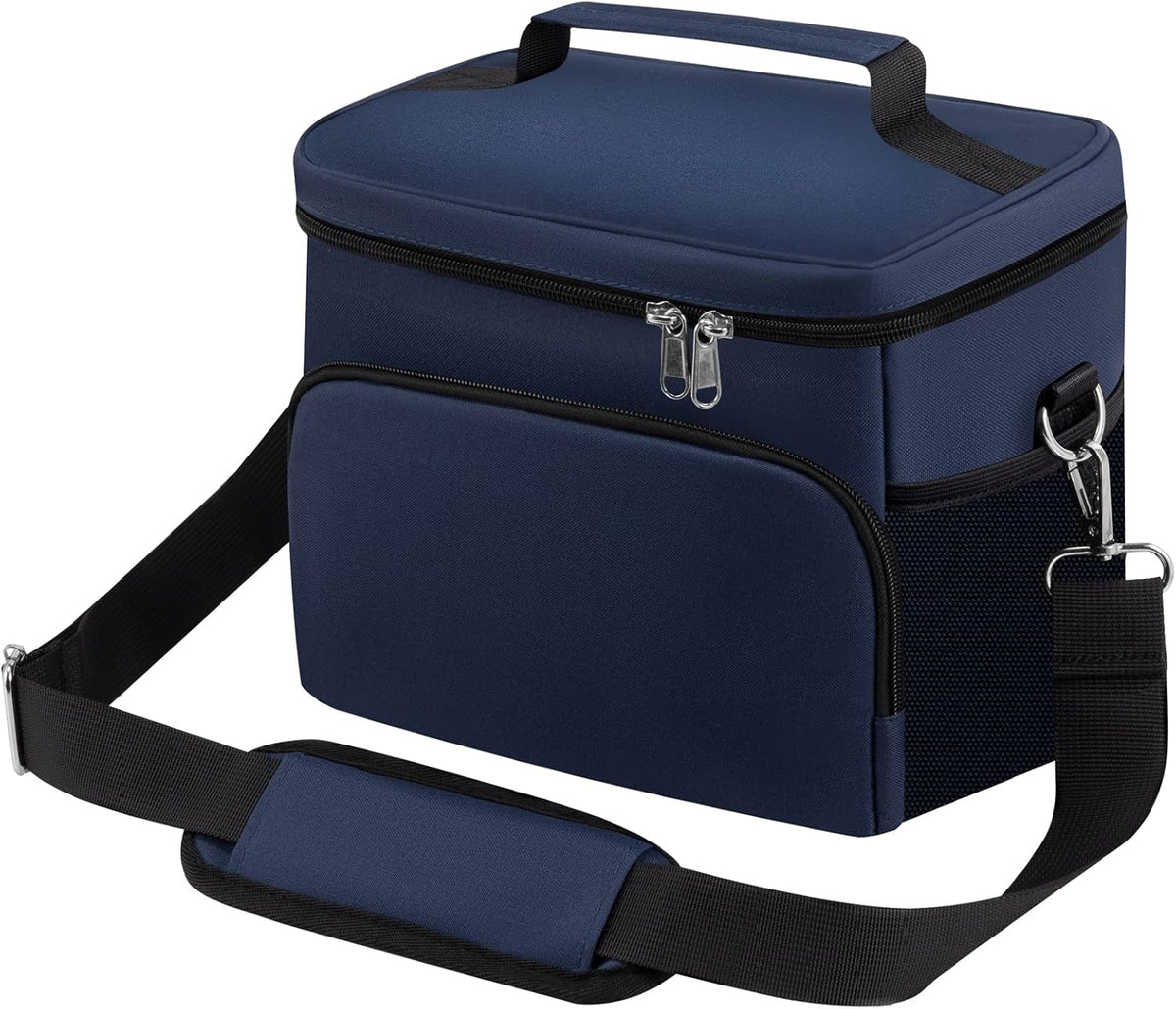 Insulated Lunch Bag for Women/Men Reusable Lunch Box Tote Bag, Large Thermal Cooler Bag with Adjustable Shoulder Strap for Kids and Adult,for Work/School/Outdoor Activity - PuriLite
