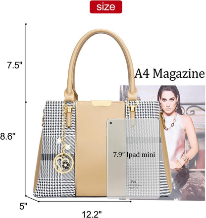 KKXIU Trendy Tote Bag for Women Lightweight Oxford Big Capacity Shoulder Purses and Handbags - PuriLite