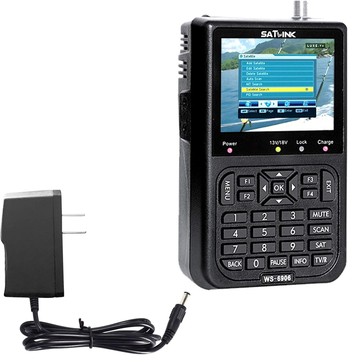 SATLINK WS6906 3.5in LCD Display Data Digital Satellite Signal Meter - PuriLite