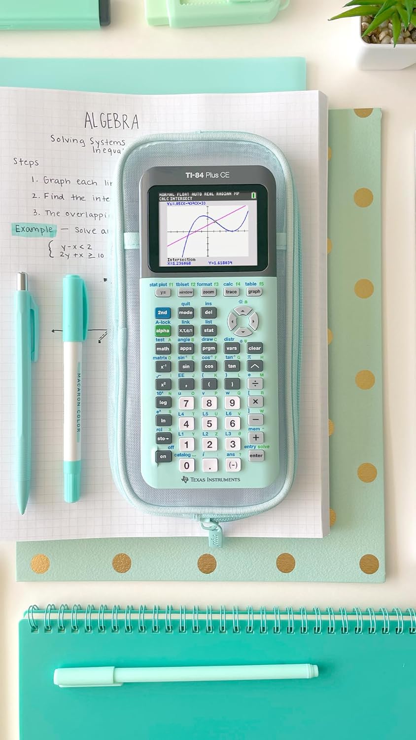 Texas Instruments TI-84 Plus CE Pink Graphing Calculator - PuriLite