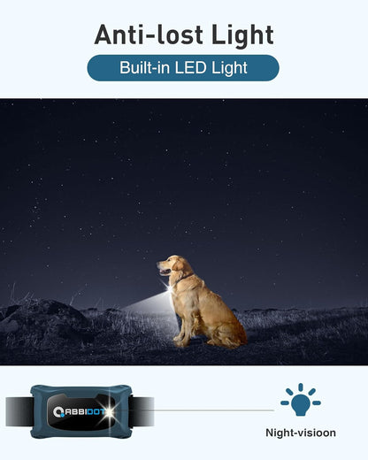 ABBIDOT Shock Collar 2 Dogs - 3300ft Dog Training Collar with Remote, 151 Levels Electric Collar, Safety Lock, Waterproof Rechargeable E Collar for Small Medium Large Dogs (Deep Black, 2 Collars) - PuriLite