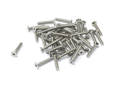 iexcell 5 Pcs M8 x 80mm Thread Pitch 1.25 mm Stainless Steel 304 Hex Socket Flat Head Cap Screws Bolts Kit - PuriLite
