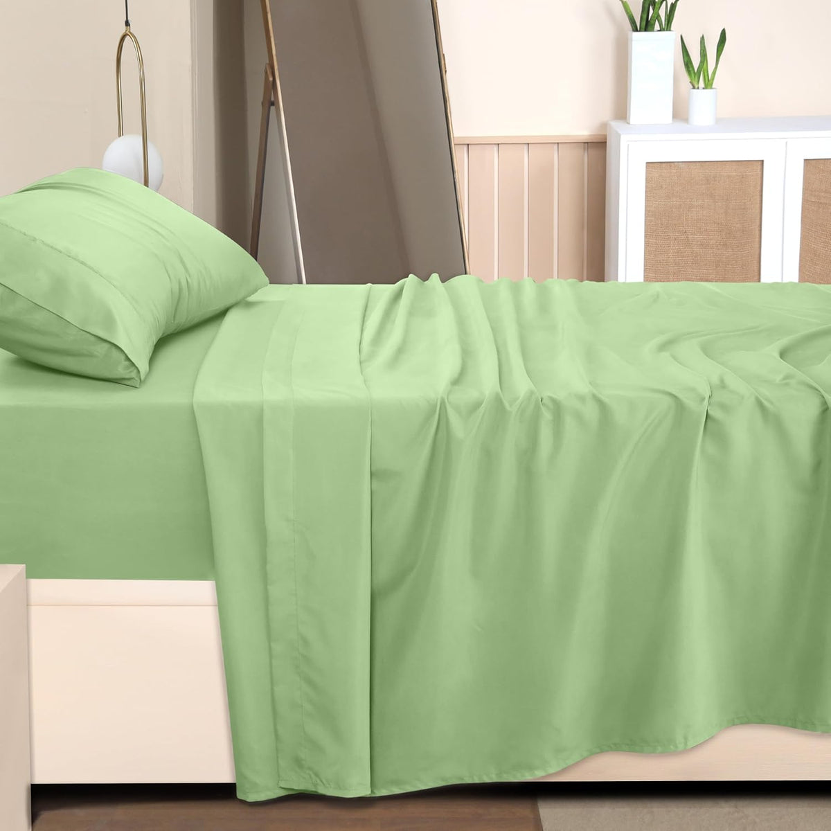 Utopia Bedding Queen Bed Sheet Set - 4 Piece Bedding - Soft Brushed Microfiber Fabric - Shrinkage & Fade Resistant - Easy Care (White) - PuriLite