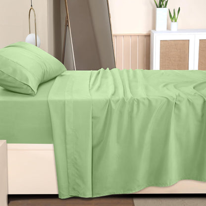 Utopia Bedding Queen Bed Sheet Set - 4 Piece Bedding - Soft Brushed Microfiber Fabric - Shrinkage & Fade Resistant - Easy Care (White) - PuriLite