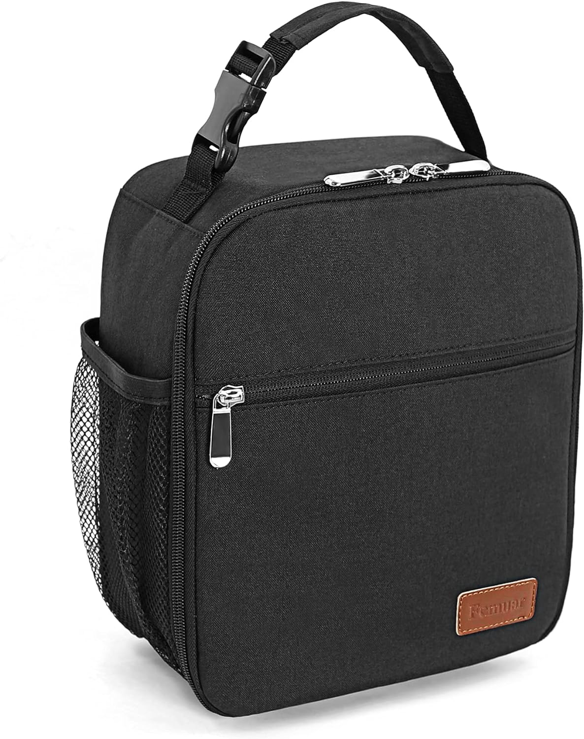 Lunch Box for Men Women Adults Small Lunch Bag for Office Work Picnic - Reusable Portable Lunchbox, Black - PuriLite