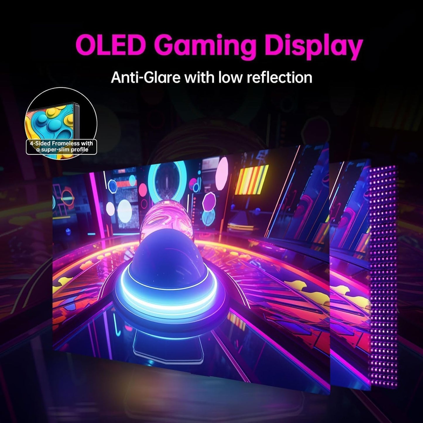 KTC 32 Inch 2K Computer Monitor, IPS 1440p Monitor with Ultra-Thin Bezels, HDR10, Freesync/G-sync, HDMI/DP Ports, Tilt Adjustable, Eyecare, Ideal for Business, Office, and Casual Gaming - PuriLite
