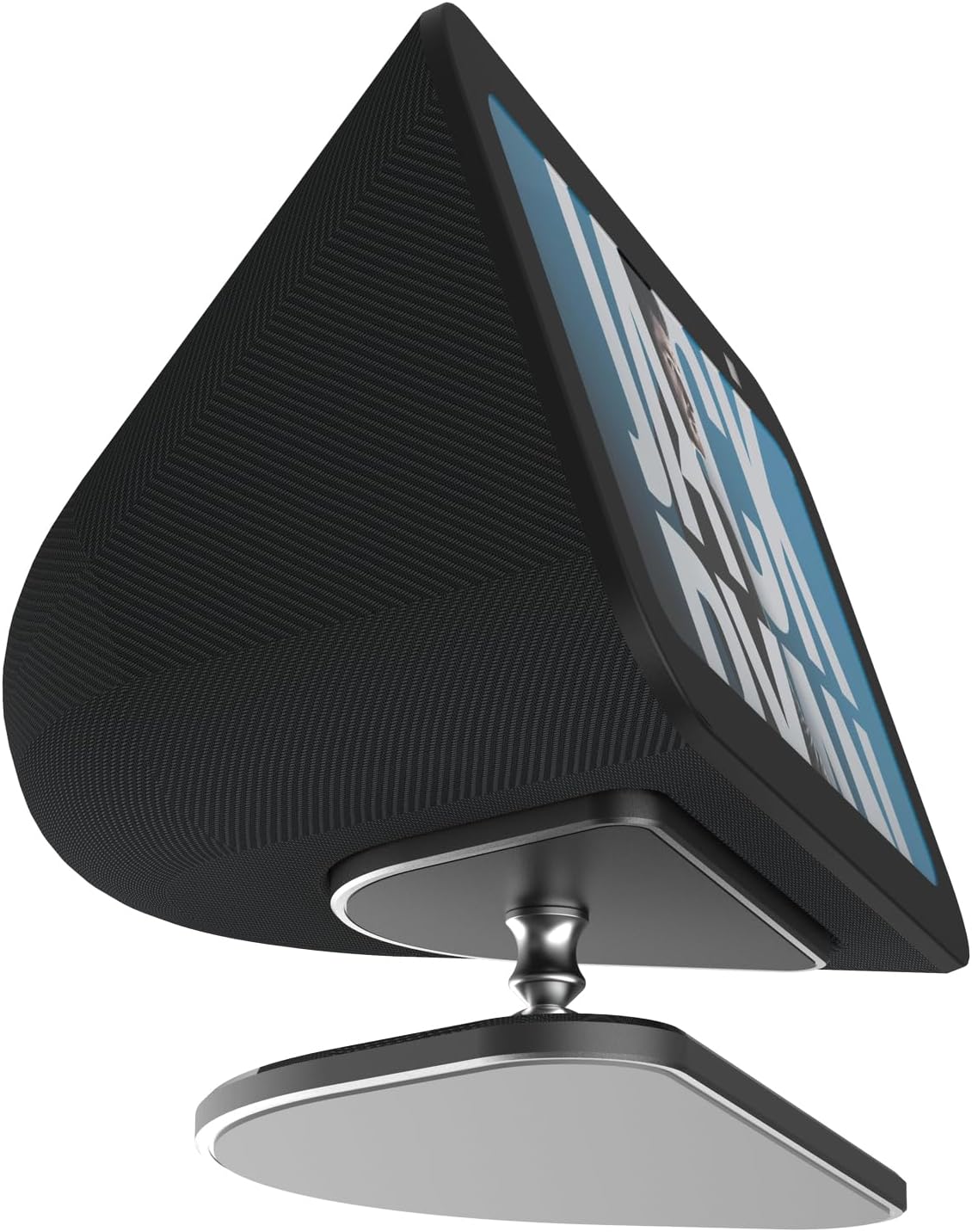 ezbnb Adjustable Stand for Echo Show 5 (3rd Gen), Aluminum Smart Display Stand with Strong Magnetic, Full Anti-Slip Base, Tilt + Swivel, Compatible with Show 5 (3rd Gen)& iPhone 14 - PuriLite