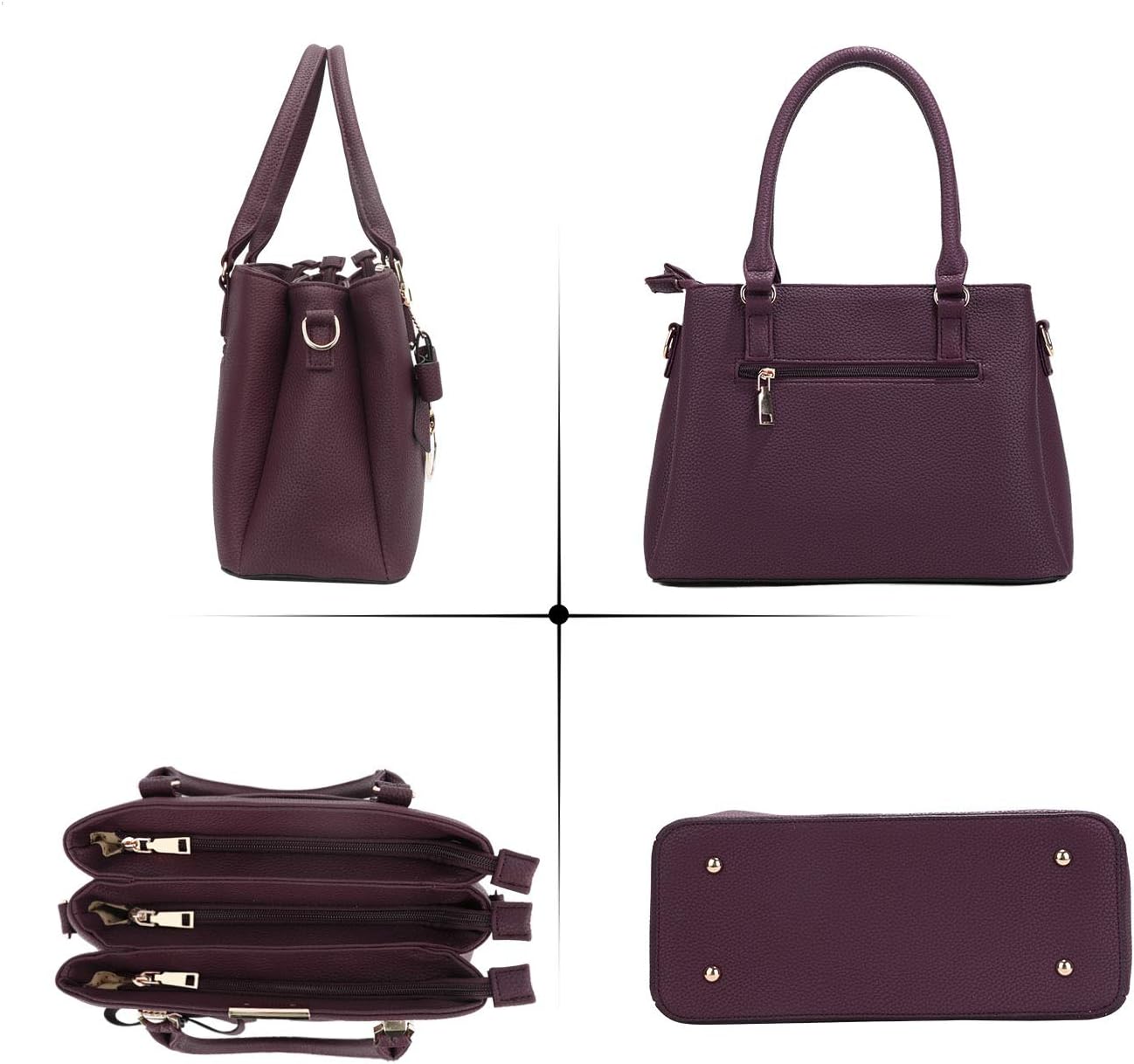 KKXIU Trendy Tote Bag for Women Lightweight Oxford Big Capacity Shoulder Purses and Handbags - PuriLite