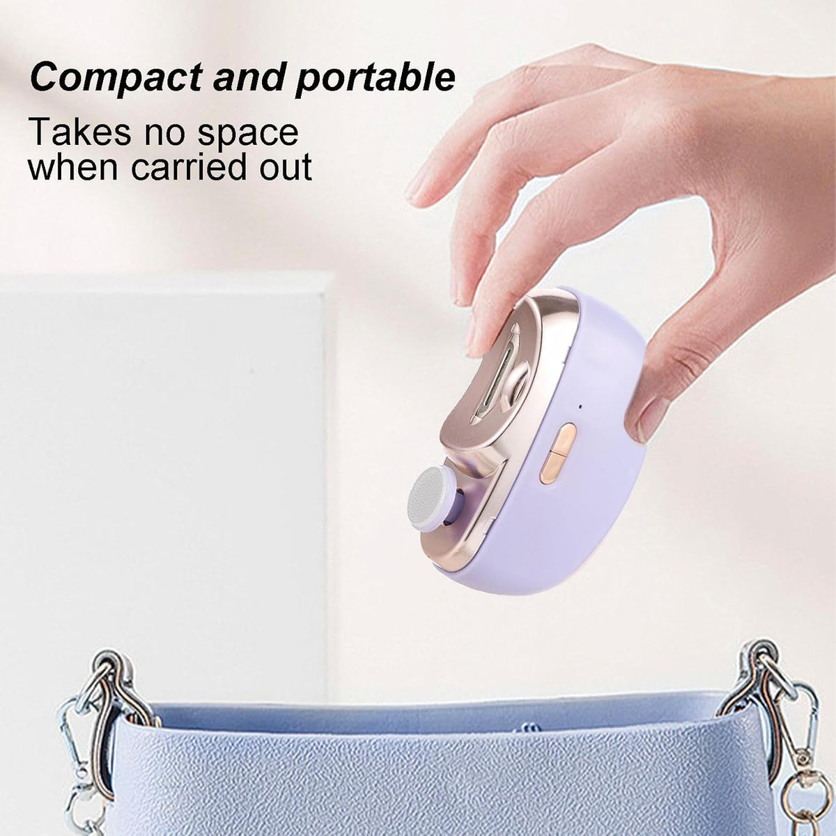 Electric Nail Trimming Tool - 3 in1 Electric Nail Clipper, Toenail and Fingernail Trimmer | Adjustable Nail Cutter Device with LED Light and duall Speed, Nail Grinding and Trimming Kit for Home - PuriLite