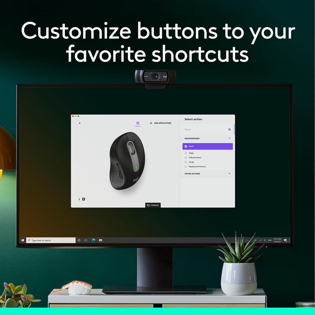 Logitech Signature M650 L Full Size Wireless Mouse - For Large Sized Hands, 2-Year Battery, Silent Clicks, Customizable Side Buttons, Bluetooth, for PC/Mac/Multi-Device/Chromebook - Black - PuriLite