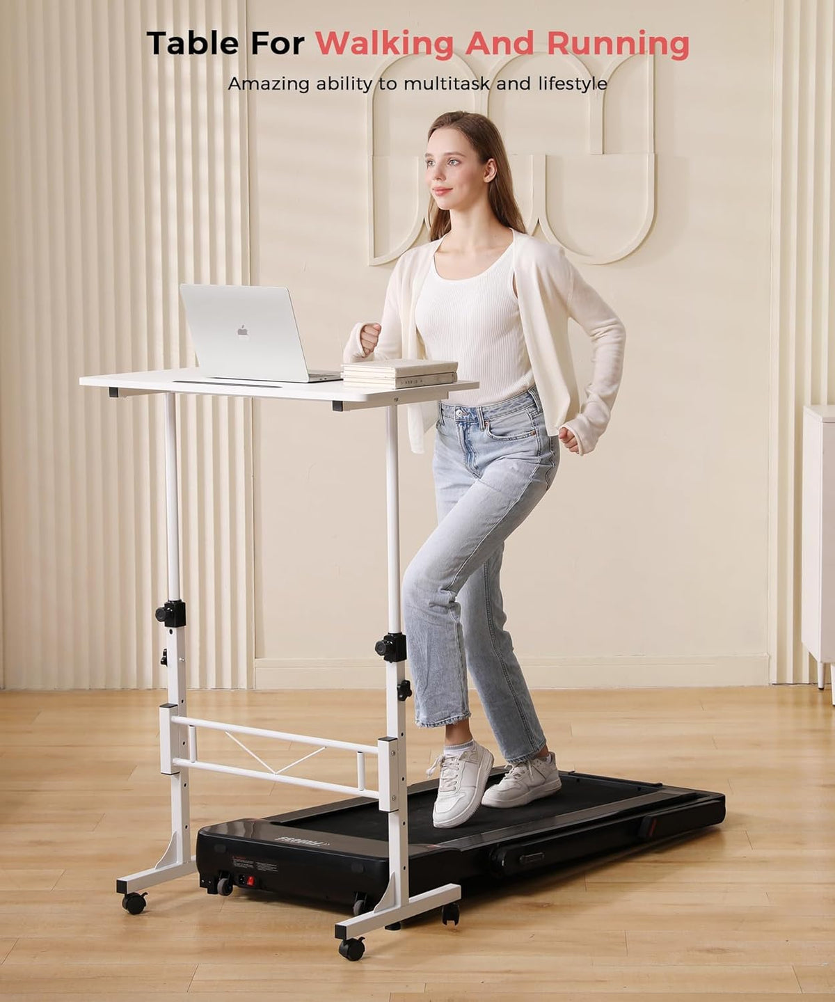 Purilite Select 32-Inch Adjustable Height Mobile Standing Desk - PuriLite