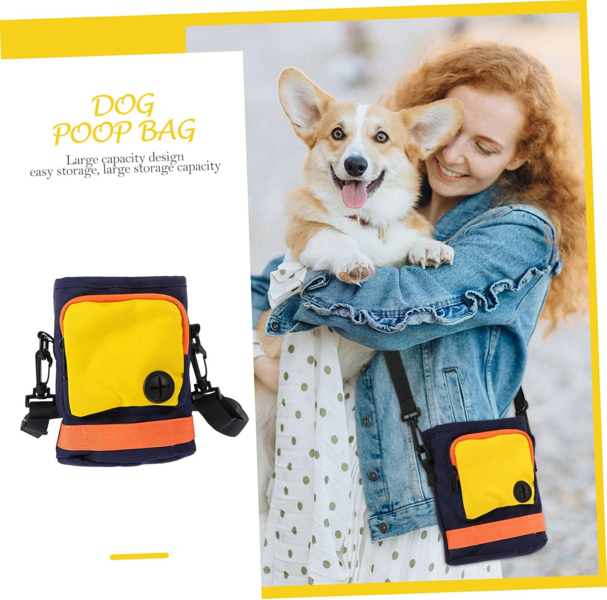 Dog Treat Pouch with Adjustable Waist Strap Lightweight and Durable Pet Training Bag for Treats and - PuriLite
