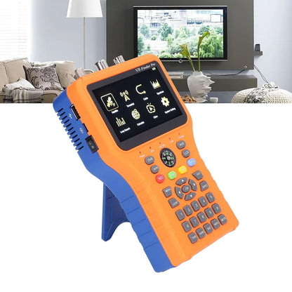 Satellite Finder, V8 Finder PRO FTA DVB S2 S2X Meter Digital Satellite Finder with 4.3inch LCD Screen Compass Function (US Plug) - PuriLite