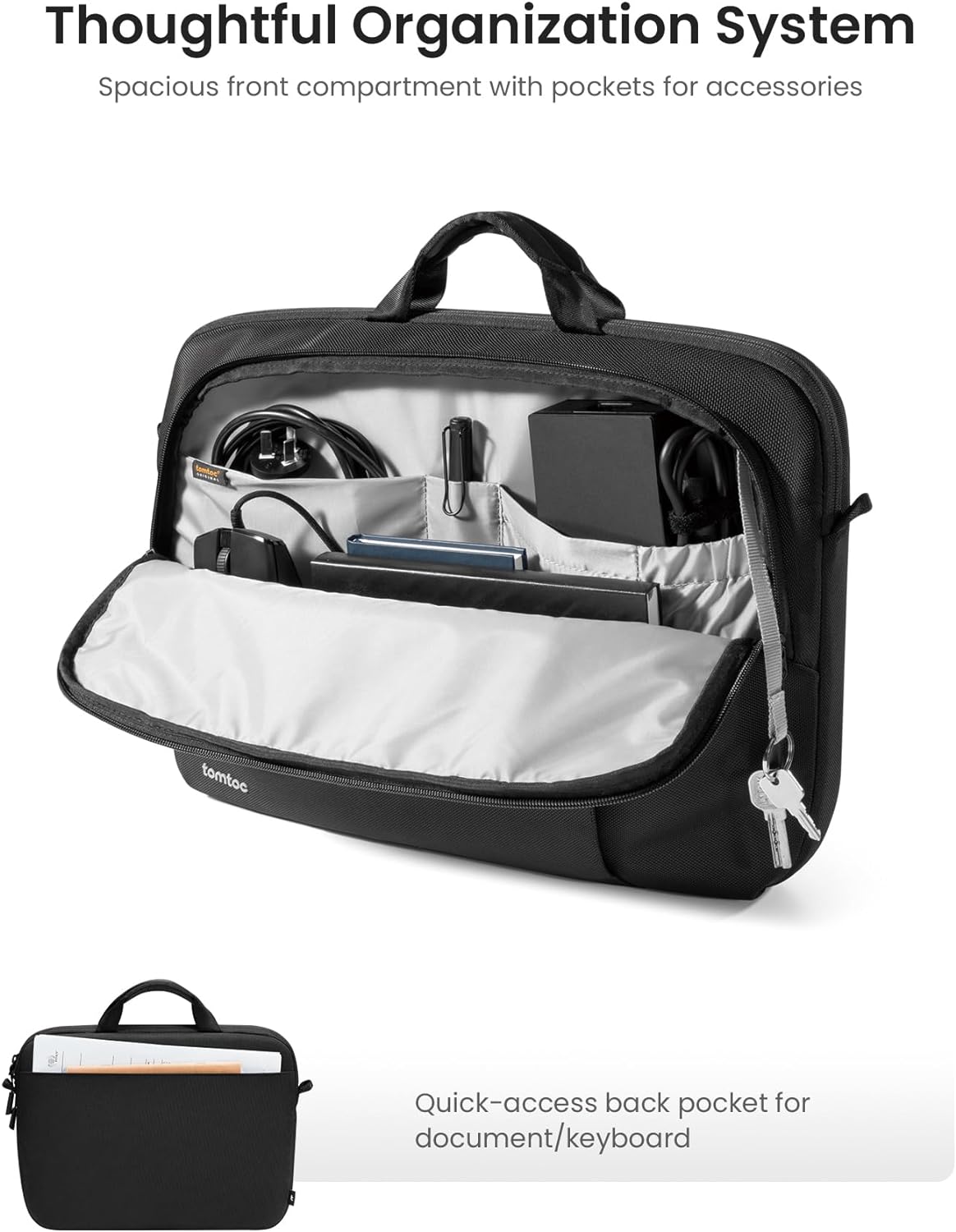 tomtoc 360 Protective Laptop Carrying Case for 16-inch MacBook Pro M4/M3/M2/M1 Pro/Max A3403 A3186 A2991 A2780, Water-resistant Laptop Shoulder Bag fits 15-inch MacBook Air M4 2025, M3/A3114, M2/A2941 - PuriLite