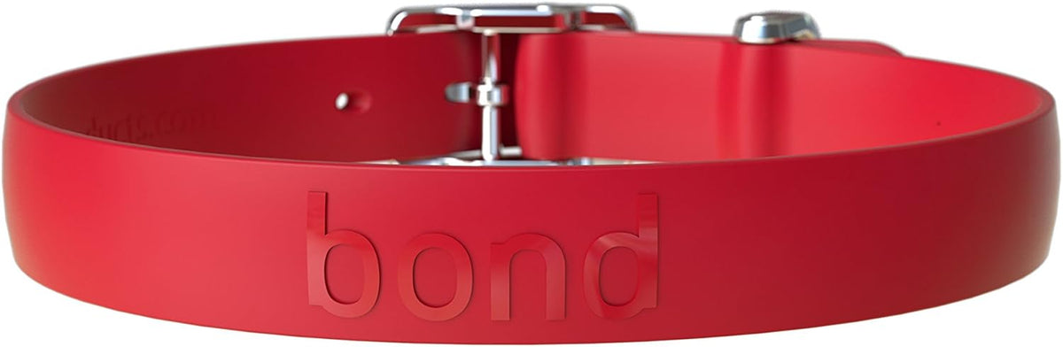 Bond Pet Waterproof Dog Collar - Durable, Comfortable, Adjustable, Wear Resistant and Easy to Clean for Puppies and XSmall Dogs (Orange, XSmall) - PuriLite