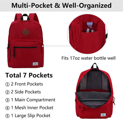 School Backpack for Kids,Lightweight Water Resistant Work Travel Backpack for Women Men Teens VONXURY - PuriLite