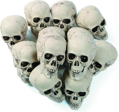 happy deals HALLOWEEN SKELETON SKULLS - 3 PC - 5 INCH with MOVING JAW - PuriLite