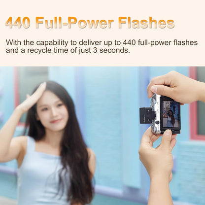 Godox IM20/IM22 Mini Camera Flash,3s Recycle Time,440 Full Power Flash Time Built in Lithium Battery for Fuji,for Canon,for Nikon,for Sony, for Olympus Camera (im22) - PuriLite
