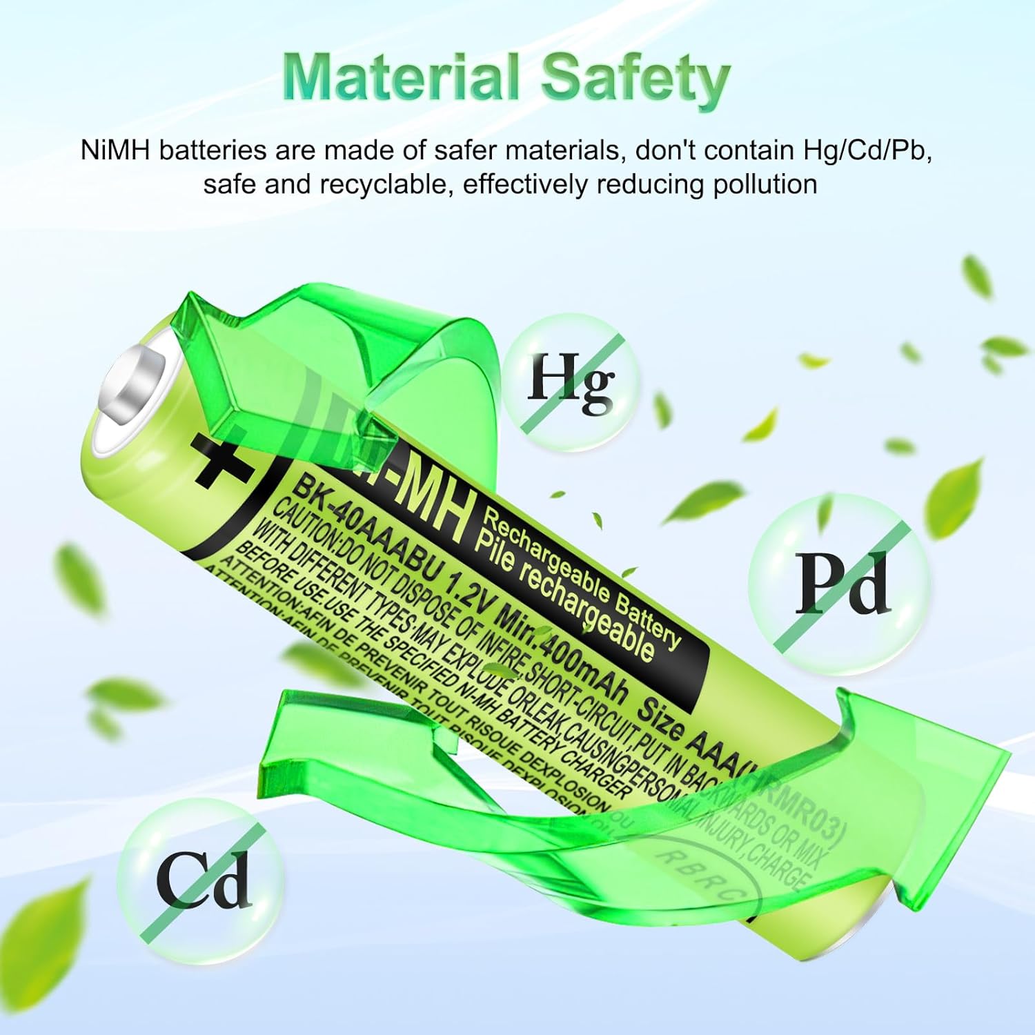 8 Pack BK-40AAABU Ni-MH AAA Rechargeable Battery for Panasonic,1.2v 400mah Rechargeable AAA Batteries Panasonic Cordless Phones, Electronics,Remote Controls - PuriLite