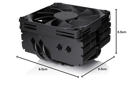 Noctua NH-L9x65 chromax.Black, Premium Low-Profile CPU Cooler (65mm, Black) - PuriLite