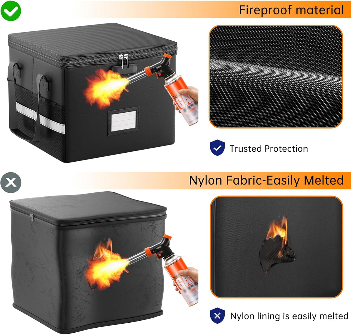 Purilite Select Fireproof & Waterproof File Storage Box - PuriLite