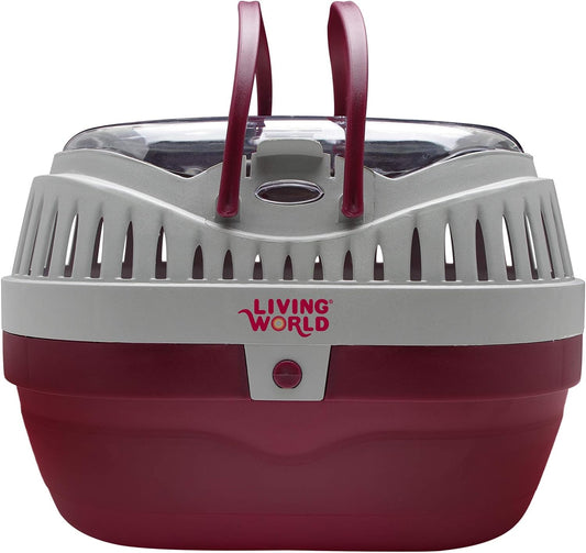 Living World 60888 Pet Carrier, Red/Grey, Large - PuriLite