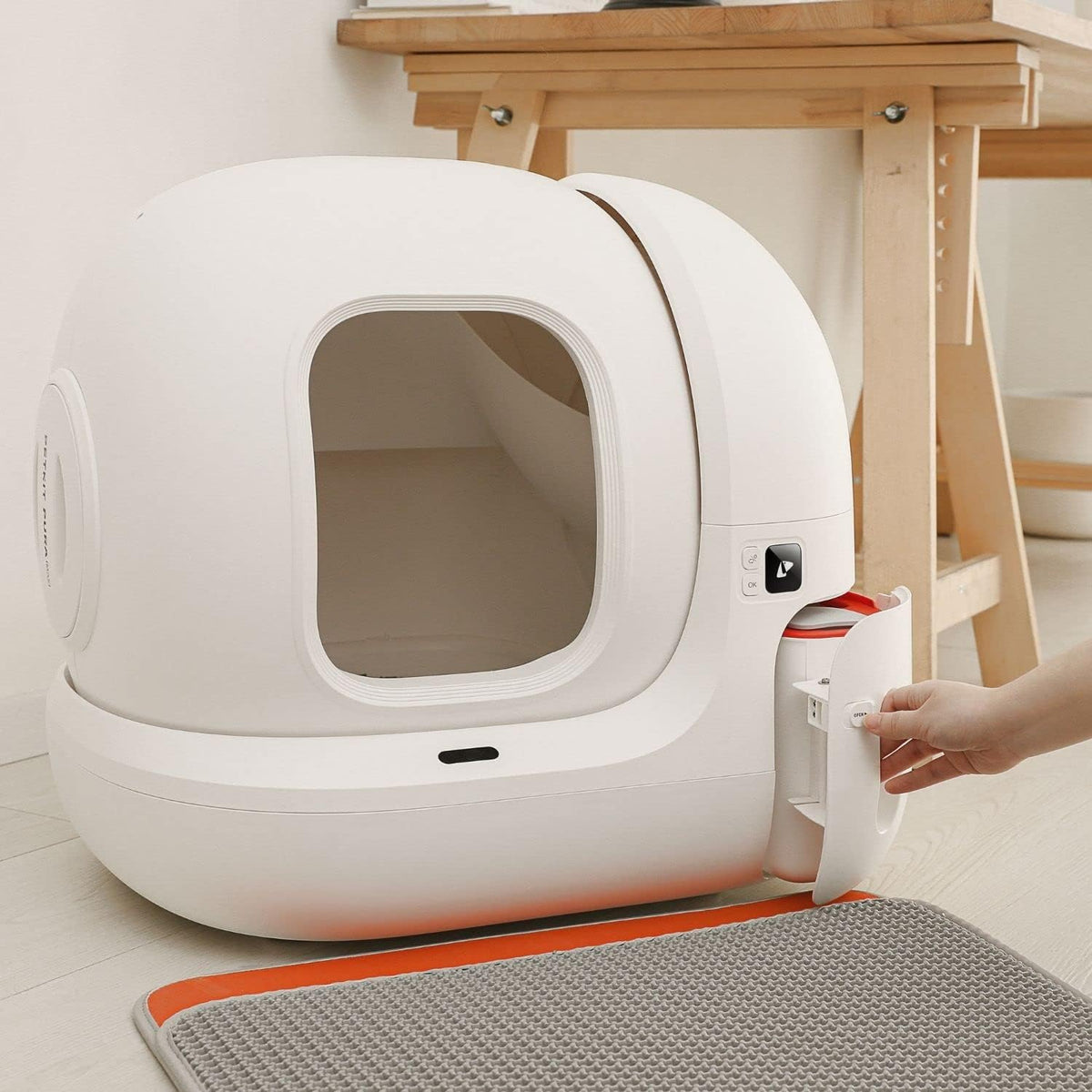 PETKIT Extra Large Self-Cleaning Cat Litter Box for Multi Cats - 76L, Automatic Strong Odor Eliminator, xSecure Integrated Safety Protection/APP Control Smart With Liner - PuriLite