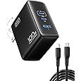 INIU USB C Charger, 2-Pack 30W PD QC 3.0 Dual Port Fast Charging Type C Charger Block with 5ft USB-C Cable, Compact USB C Wall Charger with Foldable Plug for iPhone 16 15 Pro Max Samsung S23, Yellow - PuriLite