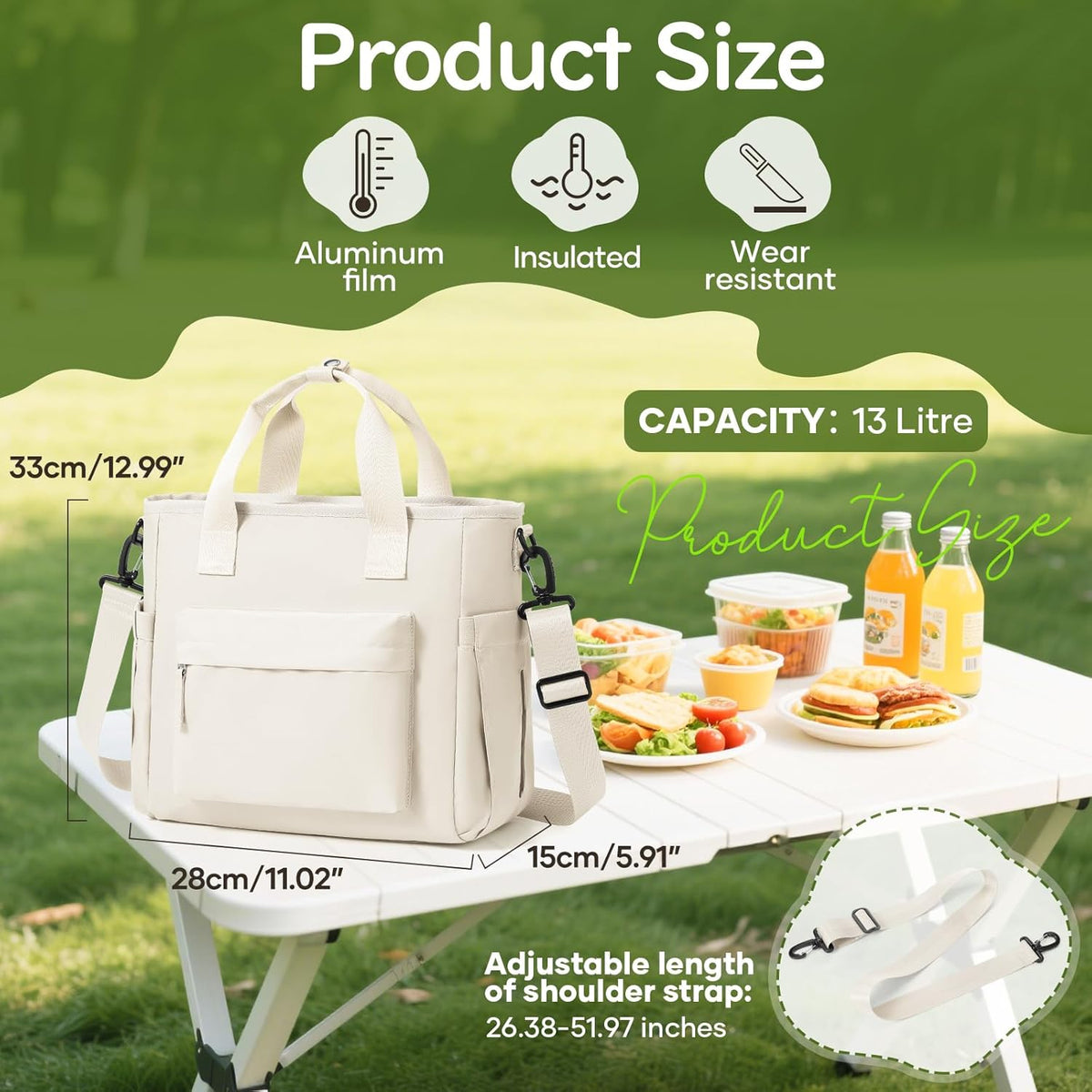 Lunch Bag Insulated Lunch Box Leakproof Lunch Tote Bags for Women Men,Portable Thermal Cooler Bag Lunch Containers with Shoulder Strap for Work, Family, Picnic, School, Outdoor,BBQ C2-Pinkpurple - PuriLite