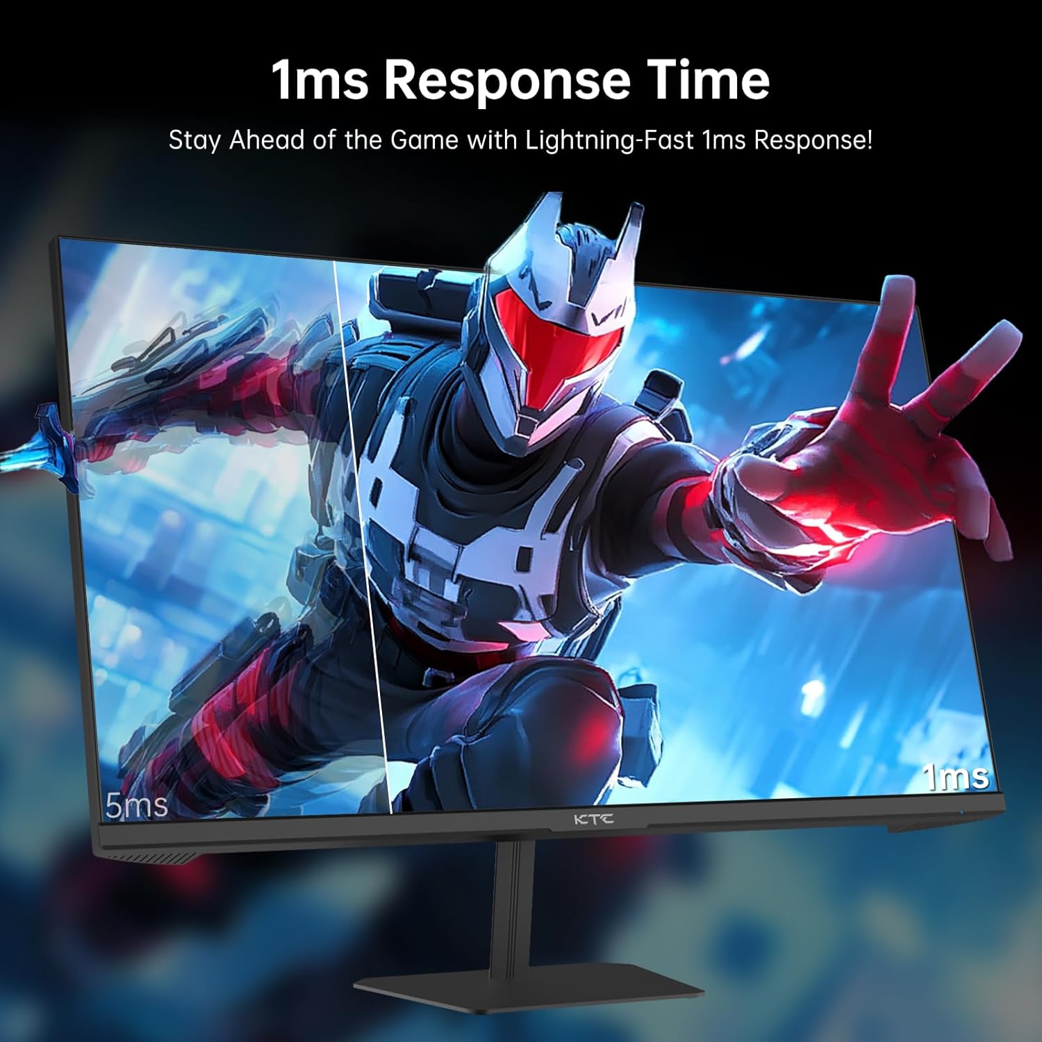 KTC 32 Inch 2K Computer Monitor, IPS 1440p Monitor with Ultra-Thin Bezels, HDR10, Freesync/G-sync, HDMI/DP Ports, Tilt Adjustable, Eyecare, Ideal for Business, Office, and Casual Gaming - PuriLite