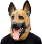 Dog Head Mask Halloween Party Dog Costume Masks Mask Underdog Costume Latex Animal Head Mask (German shepherd) - PuriLite