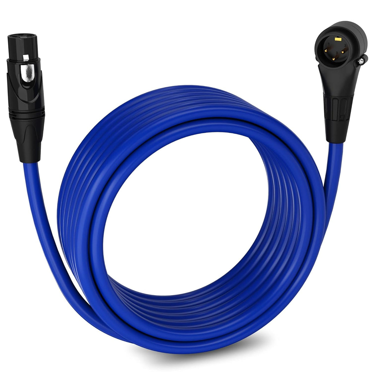 LyxPro 6 Feet XLR Microphone Cable Balanced Male to Female 3 Pin Mic Cord for Powered Speakers Audio Interface Professional Pro Audio Performance and Recording Devices - Blue - PuriLite