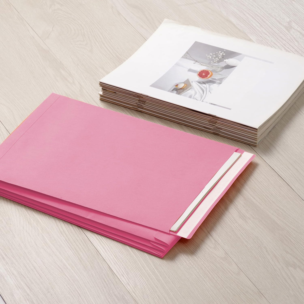 Tanshuqin 9" x 12.75" Self-Seal Catalog Envelopes 32lb Kraft Envelopes for Invitation Cards, Organizing and Storage, Pictures, Photos, Documents (100 PCS) - PuriLite