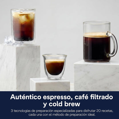 Automatic Espresso Machine with Milk Frother | 20 Hot & Cold Drinks, Built-In Grinder and Touchscreen