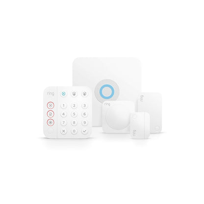 Ring Alarm 5-Piece Kit (newest model), home security system with 30-day free Ring Home subscription - PuriLite