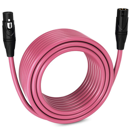 LyxPro 6 Feet XLR Microphone Cable Balanced Male to Female 3 Pin Mic Cord for Powered Speakers Audio Interface Professional Pro Audio Performance and Recording Devices - Blue - PuriLite