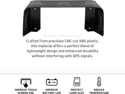 BerleyPro Visor Compatible With Garmin GPS, Fish Finders and Depth Finders - Sun Shade for Striker, Echomap, GPSMAP, and More - Echomap UHD2 7" Touch - PuriLite