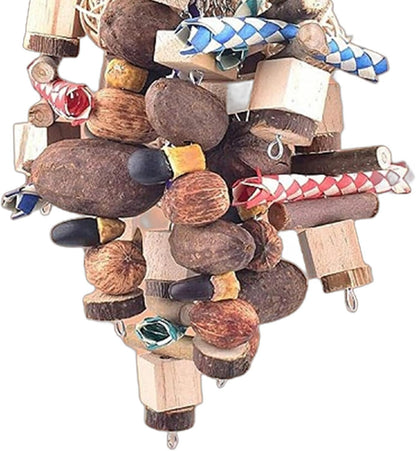 Parakeet Toys Wooden Rattan Natural Enrichment Pet Supplies