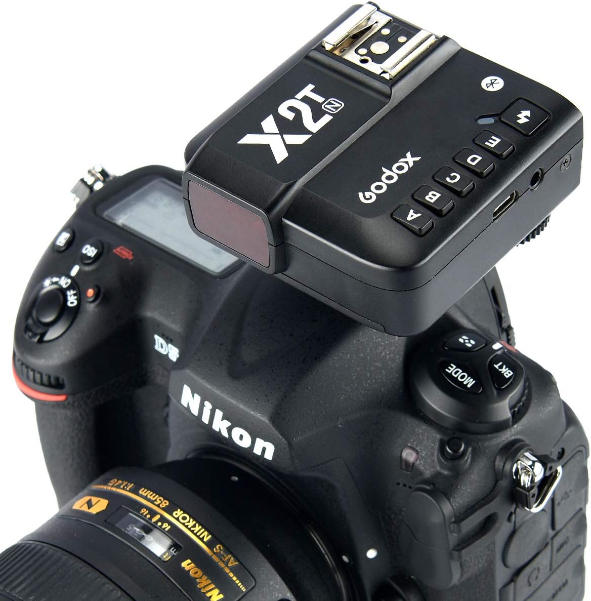 Godox X2T-N TTL Wireless Flash Trigger for Nikon Bluetooth Connection Supports iOS/Android App Contoller,1/8000s HSS,TCM Function,Relocated Control-Wheel,New AF Assist Light - PuriLite