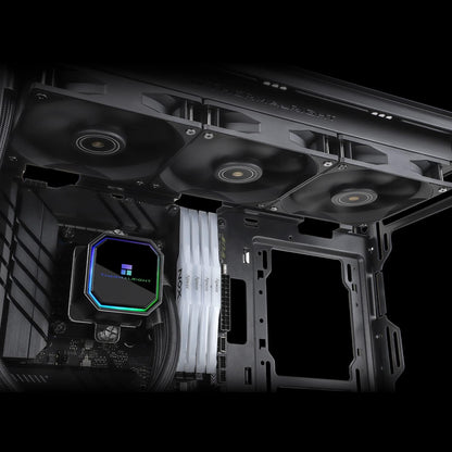 Thermalright Frozen Prism 360 Black AIO Water Cooler,Liquid CPU Cooler, 3×120mm PWM Fans Water Cooling System,1850RPM High Speed,Compatible with AMD/AM4/AM5&Intel LGA1151/1200/2066/1700 - PuriLite