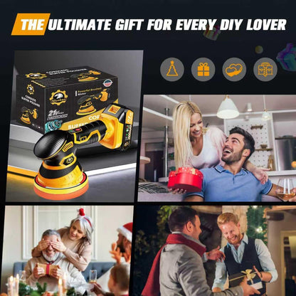 Cordless Car Buffer Polisher kit, DA Polisher with 2*21V Batteries