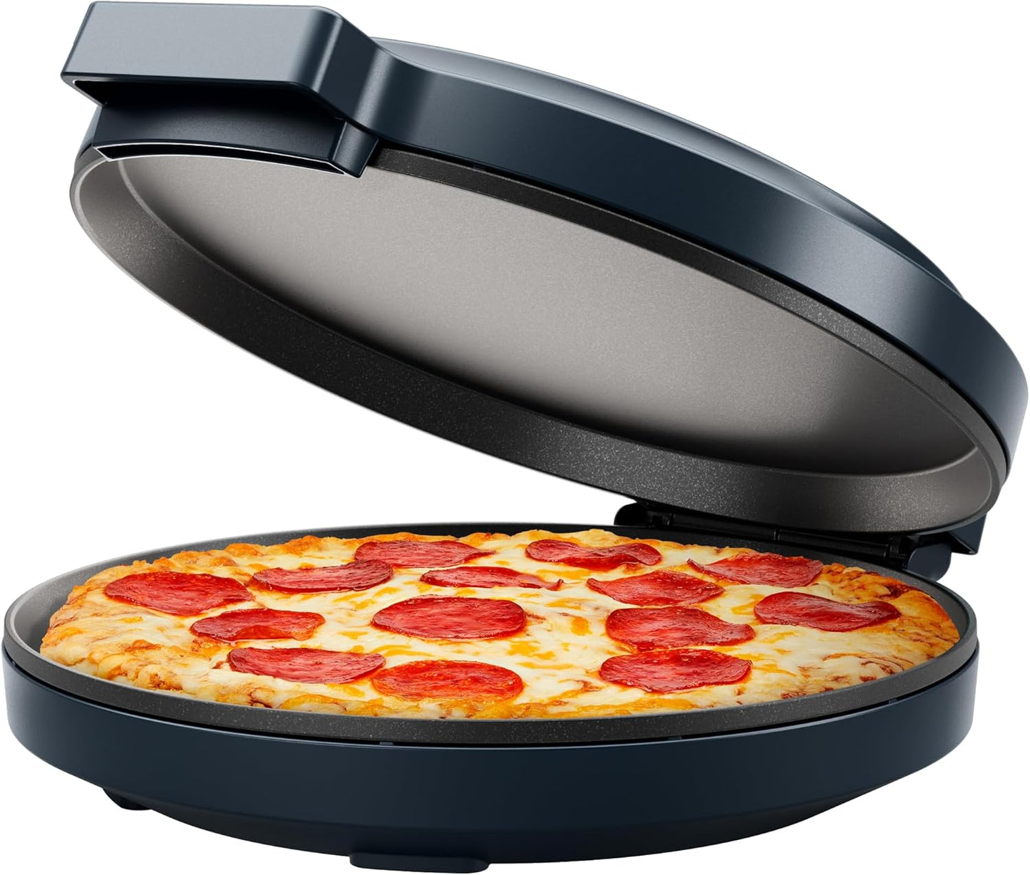 Chefman Everything Maker & Pizza Oven – 1440W Countertop Electric Pizza Maker with 12” Nonstick Cooking Plates, Make Pizza, Quesadillas, Omelettes and More, with Indicator Lights and Vertical Storage - PuriLite