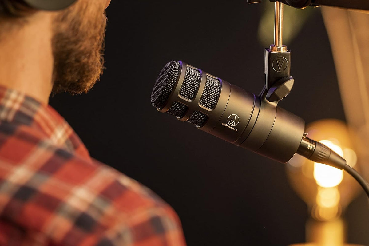 Audio-Technica AT2020 Cardioid Condenser Studio XLR Microphone, Ideal for Project/Home Studio Applications - PuriLite