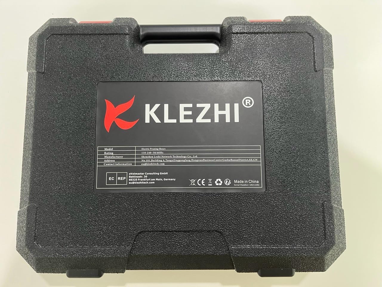 K KLEZHI Cordless Electric Pruning Shears, Rechargeable Battery, 42MM (1.65 Inch) Cutting Diameter Fruit Tree Branches Cutter,Good for Arthritis Hands 8-10 Working Hours Black - PuriLite