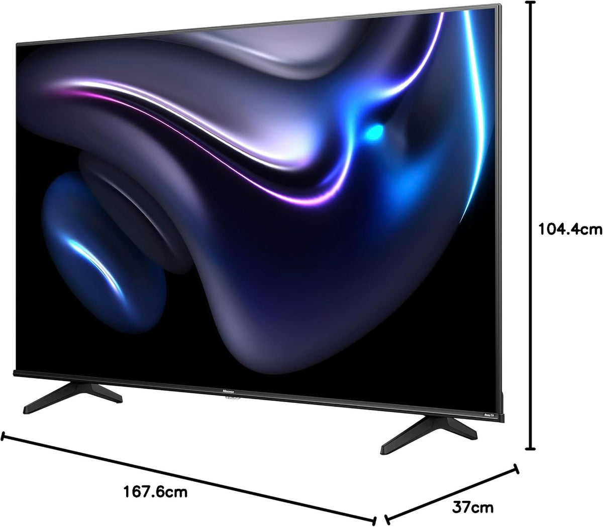 Hisense 58R63N-58 inch 4K UHD HDR LED Roku Smart TV-2024 - PuriLite